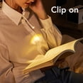 thumbnail image 3 of Luz De Libro, Luz De Lectura Recargable Por USB, Lámpara De Lectura Portátil Para El Cuidado De Los Ojos Con Brillo Ajustable, 3 Colores Para Amantes De Los Libros, 3 of 8