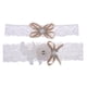 thumbnail image 2 of Liga de Lazo para Nupcias + Jarretera para arrojar Nupcial de Cristal Diamante Artificial Accesorio para Matrimonio Decoración Yotijar Conjunto de liga de boda, 2 of 9