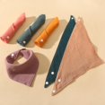 thumbnail image 3 of Baberos Baby Bandana YONGSHENG Pack de 10 Algodón Orgánico Sólido para Niñas Niños Unisex, 3 of 5