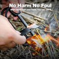 thumbnail image 3 of Kit de encendedor de fuego de magnesio de pedernal de piedra de fuego con mango de madera hecho a mano tradicional pedernal supervivencia Camping senderismo 2 uds TUNC Sencillez, 3 of 5