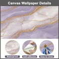 thumbnail image 5 of Peel and Stick Wallpaper Abstract Purple Marble Gold Cracks Modern Art Wall Mural Decor Self Adhesive and Removable 100in x 144in, 5 of 8