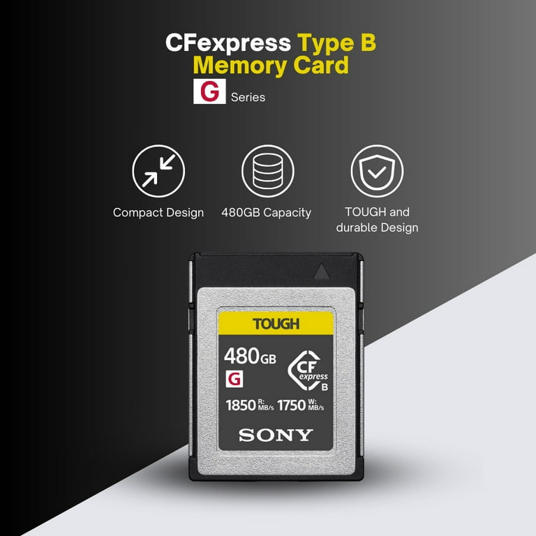 Sony CFexpress Type B Memory Card G Series 480GB Bundle with Sony