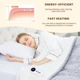 thumbnail image 4 of WISHEAD Electric Heated Blanket Twin Size Throw with 1-9 Heat Levels, 2/4/6/10H Auto-Off, Overheat Protection, ETL Certified, Flannel & Sherpa for Couch, Bed, Office, 62"x84", Light Gray, 4 of 10