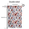 thumbnail image 7 of Wukai Red Blue Leaves Print Garden Flag 12.5x18 Inch Double Sided Sun-resistant Rain-resistant, Wrinkle-resistant Colorfast(Only Flag), 7 of 7