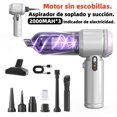 thumbnail image 1 of Potente aspiradora de coche de 17000Pa. Motor de cobre  sin escobillas. Aspiradora portátil de 7 en 1 con soplo y succión dual. 3 baterías grandes de 2000MAH., 1 of 11