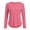 Pink, variant on Long Sleeve Tops for Women Plus Size Fashion Upf 50+ Crew Neck Shirts Summer Dessy Casual Blouses