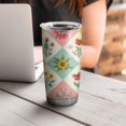 thumbnail image 4 of 20 Oz Pioneer Flower Coffee Tumbler Double Wall Insulated Stainless Steel Water Bottle | Metal Reusable Thermoses Flask with Cup Cap | Leak & Sweat Proof with Anti-Dust Lid, 4 of 7