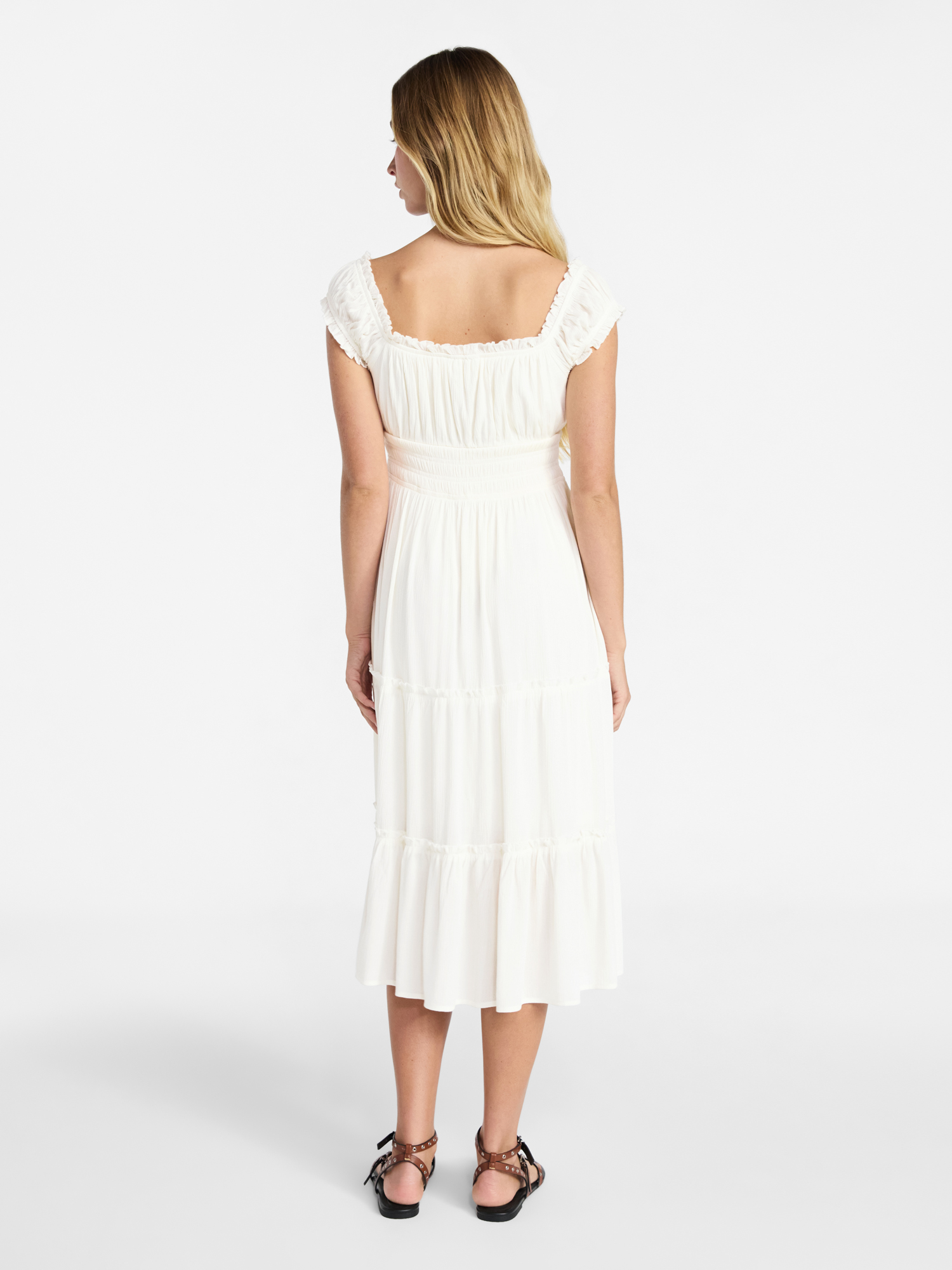 No Boundaries Puff Sleeve Midi Dress, Women’s XXS-XXL