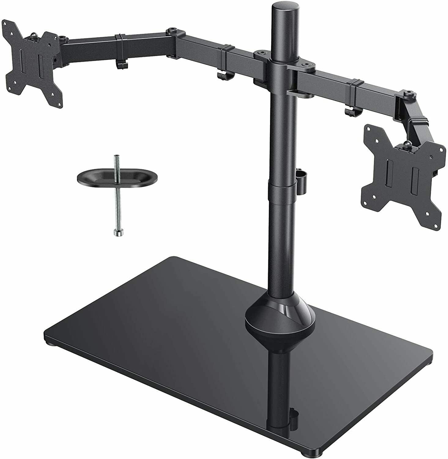 Double Dual Arm Monitor Desk Mount / Standing Fit 1327 Computer Screen