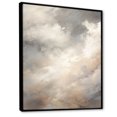 thumbnail image 2 of Designart "Horizon Of Mystic Grey Clouds" Clouds Floater Framed Wall Art Prints, 2 of 5