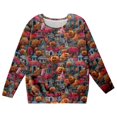 thumbnail image 4 of WEAIXIMIUNG Chandail en Molleton Surdimensionné pour Filles 8-9 Enfants Mode Mignon Imprimé Col Rond Sans Capuche Manches Longues, 4 of 4