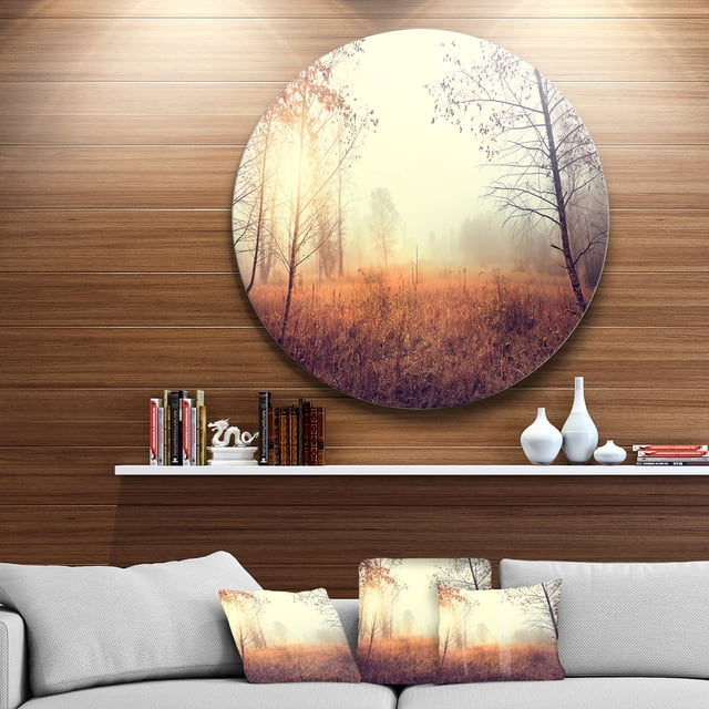 Designart - Beau Paysage Naturel avec Arbres, Très Grand Art Mural Paysage