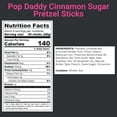 thumbnail image 2 of Pop Daddy Cinnamon Sugar Pretzel Sticks 3 Oz 3 Packs, Guilt Free Seasoned Snack Pretzels, Healthy Gourmet On the Go Snacking Lunchboxes Movie Nights Party Treat w/ 2 Snoep in Beperkte Oplage, 2 of 7