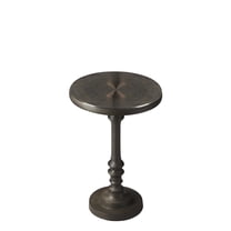 Butler Specialty Company Tanya Metal Pedestal Side Table - Dark Bronze