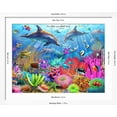 thumbnail image 5 of Art.com Dolphin Coral Reef Art Print by Adrian Chesterman, White Frame Wall Art, 40" x 32", 5 of 5