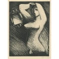 thumbnail image 2 of Mikuláš Galanda 19x24 Black Ornate Framed Double Matted Museum Art Print Titled: Woman in Front of a Mirror (1937), 2 of 5