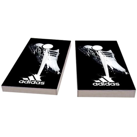 Skip's Garage Adidas Drip Brand Board Solid Wood Cornhole Board Set