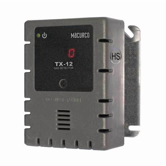 Macurco Fixed Gas Detector, H2S, 4-1/2in.Hx4in.W TX-12-HS