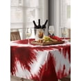 thumbnail image 6 of Red Ombre Table Cloth, Farmhouse Chic Tie Dye Abstract Retro Art Waterproof Tablecloth for Rectangle Tables, Reusable Washable Fabric Table Cover for Restaurant Kitchen Dining Tables 60"x84", 6 of 6