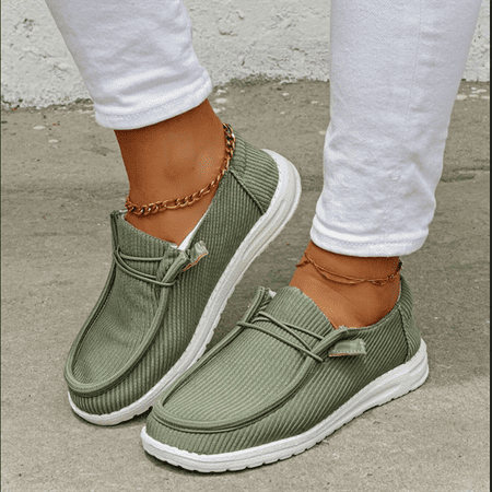 

Women‘s Casual Flat Sneakers Breathable Slip-on Low Top Sneakers Comfortable Walking Shoes