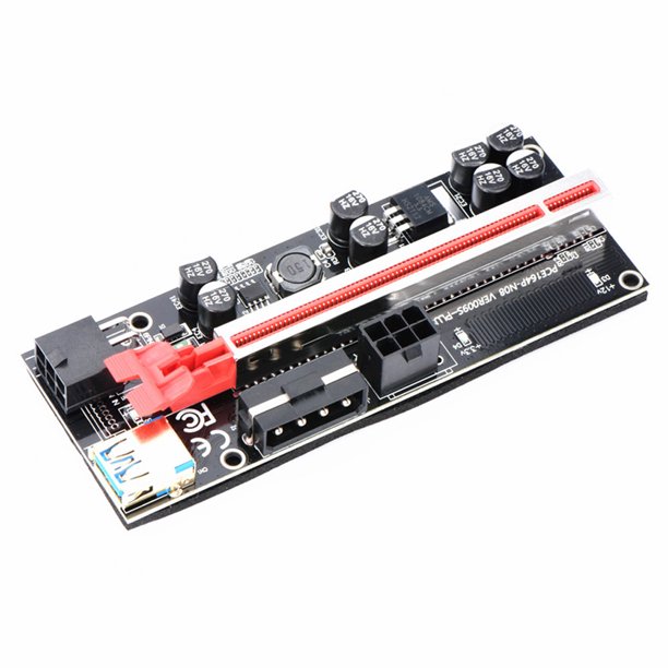 Hgycpp New Ver009s Plus Pci E Riser Card 009s Plus Pcie X1 To X16 4pin 6pin Power 60cm Usb3 0 Cable For Graphics Card Gpu Miner Walmart Com