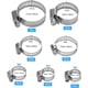 thumbnail image 3 of 60 Piezas Abrazaderas de Manguera de Acero Inoxidable Abrazaderas de Manguera de Acero Ajustables de 6-38 mm Clips Ajustables Surtido de 7 Tamaños para Tanque de Manguera de Agua Familiar Automóv, 3 of 5