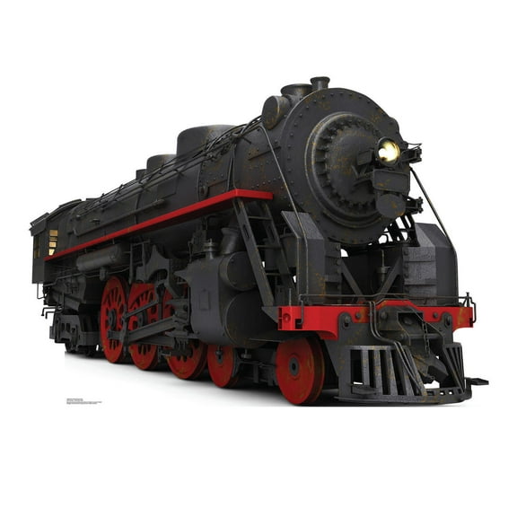 Black and Red Steam Train