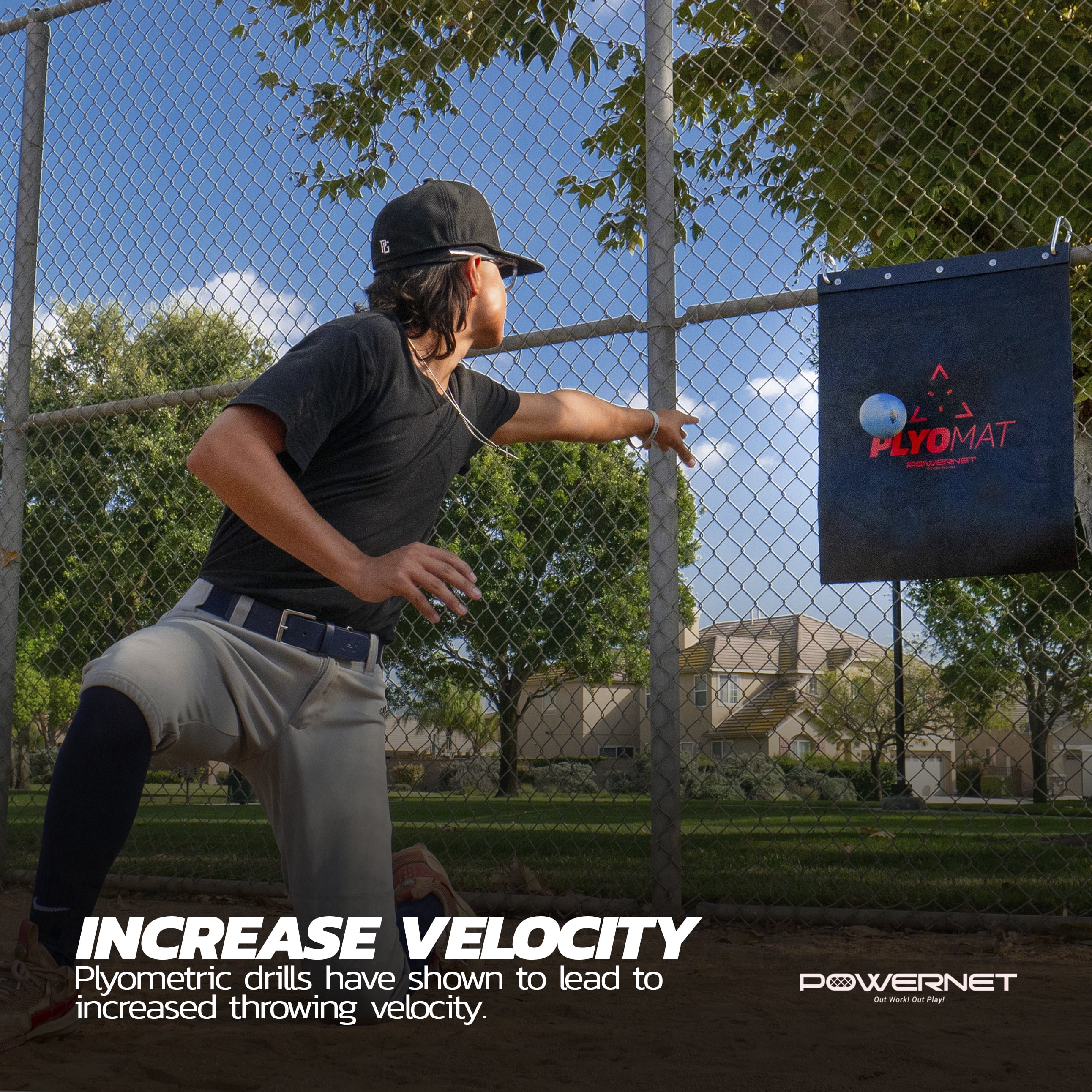 PowerNet Power Plyometrics Weighted Training Ball, Weighted Plyo Balls Baseball, Softball Baseball Training Equipment, Weighted Baseballs for Velocity (64 oz)