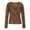 Coffee, variant on Womens Mesh Long Sleeve Tops Lace Hollow out Crew Neck Sexy See Through Tee Shirts Party Club Night Lace Blouse Coffee M