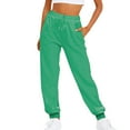 thumbnail image 2 of Joggers for Women Fall Winter Lined Elastic High Waist Straight Leg Jogger Sweatpants with Pockets Jogging Pants, 2 of 6
