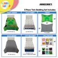 thumbnail image 3 of Set de edredón Sunny Side Up Minecraft Twin Kids, 5 piezas, 3 of 7