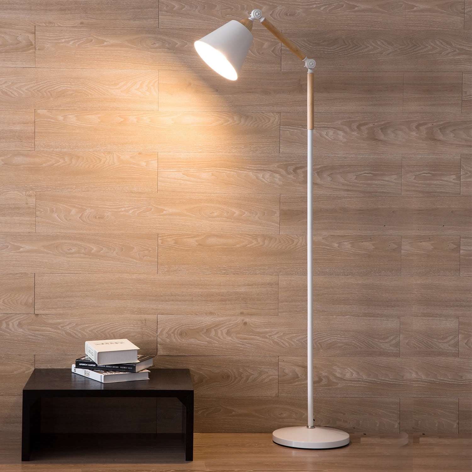 Floor Lamp Reading Light Adjustable Metal Standing Lamp for Living Room, Bedroom, Office or