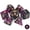 Black&Purple, variant on 7pcs Polyhedral Galaxy Style DND Dice, for Dungeons and Dragons,RPG,Role Playing Table Game, Purple&Blue