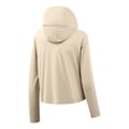thumbnail image 3 of WMTBSRSW Womens UPF 50+ Sun Protection Jacket Hoodies Lightweight Athletic Full Zip Long Sleeve Shirts Hiking Running Outdoor Pockets Brown Large, 3 of 8