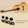 thumbnail image 2 of Afinadores de guitarra clásica vintage, cabezal de máquina de 3 l, negro con tornillo dorado, 2 of 5