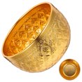 thumbnail image 3 of FRCOLOR Golden Metal Bowl for Home Use WearResistant Alloy Sturdy Design Perfect for Salad Soup Noodles 6.5 Inches, 3 of 8