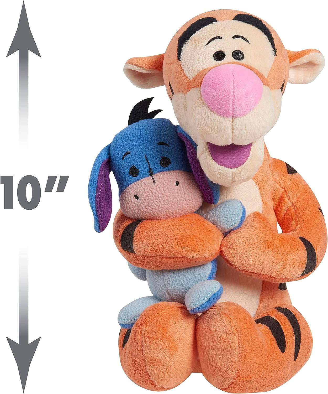 Just Play Disney Classics Lil Friends Tigger and Eeyore Plushie Stuffed Animal, Officially Licensed Kids Toys for Ages 0+