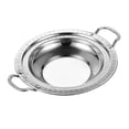 thumbnail image 2 of Sartén honda de acero inoxidable, wok, olla de cocina comercial con doble asa para alimentos. 30 cm, 2 of 9