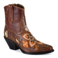 thumbnail image 4 of Diba True Womens Cains Ville Embroidered Snip Toe Cowboy  Ankle Boots, 4 of 11
