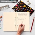 thumbnail image 4 of FORMRS 1-Subject Spiral Notebook 8" x 5" College Ruled 60 Refillable Sheet A5 Hard Cover, 2 Pack, Moon Pattern, 4 of 7