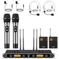 thumbnail image 1 of Sistema de micrófono inalámbrico TONOR UHF con 2 micrófonos de mano, 1 of 9