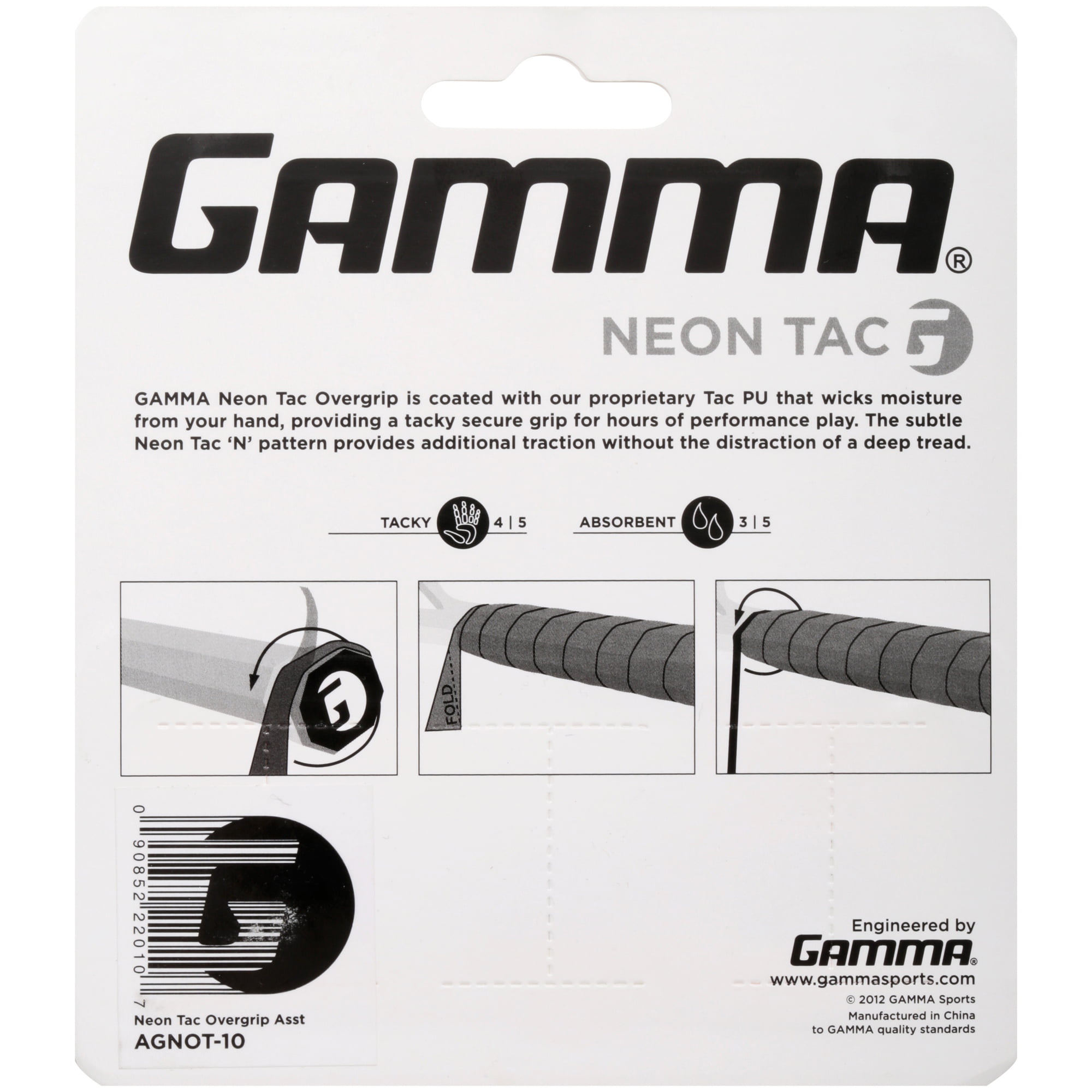 Gamma Sports Overgrip Neon Tac 