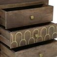 thumbnail image 5 of Artisan - Crafted Mango Wood | Three - Drawer Nightstand for Bedroom Use | Bring Out the Best in Your Home Decor, 5 of 5