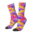 thumbnail image 1 of Fotbe Magic Mushrooms Calcetas Largas con Estampado para Hombre y Mujer – Calcetas de Compresión Transpirables y Elásticas, Viajar y Uso Diario Talla 5-11, 1 of 6
