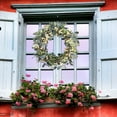 thumbnail image 6 of 23.62 Inch Artificial Eucalyptus Wreath with Green Leaves and White Big Berries, All Seasons Year Round Front Door Wreath for Spring Summer Winter,Home Wall Porch Window Holiday Decoration, 6 of 9