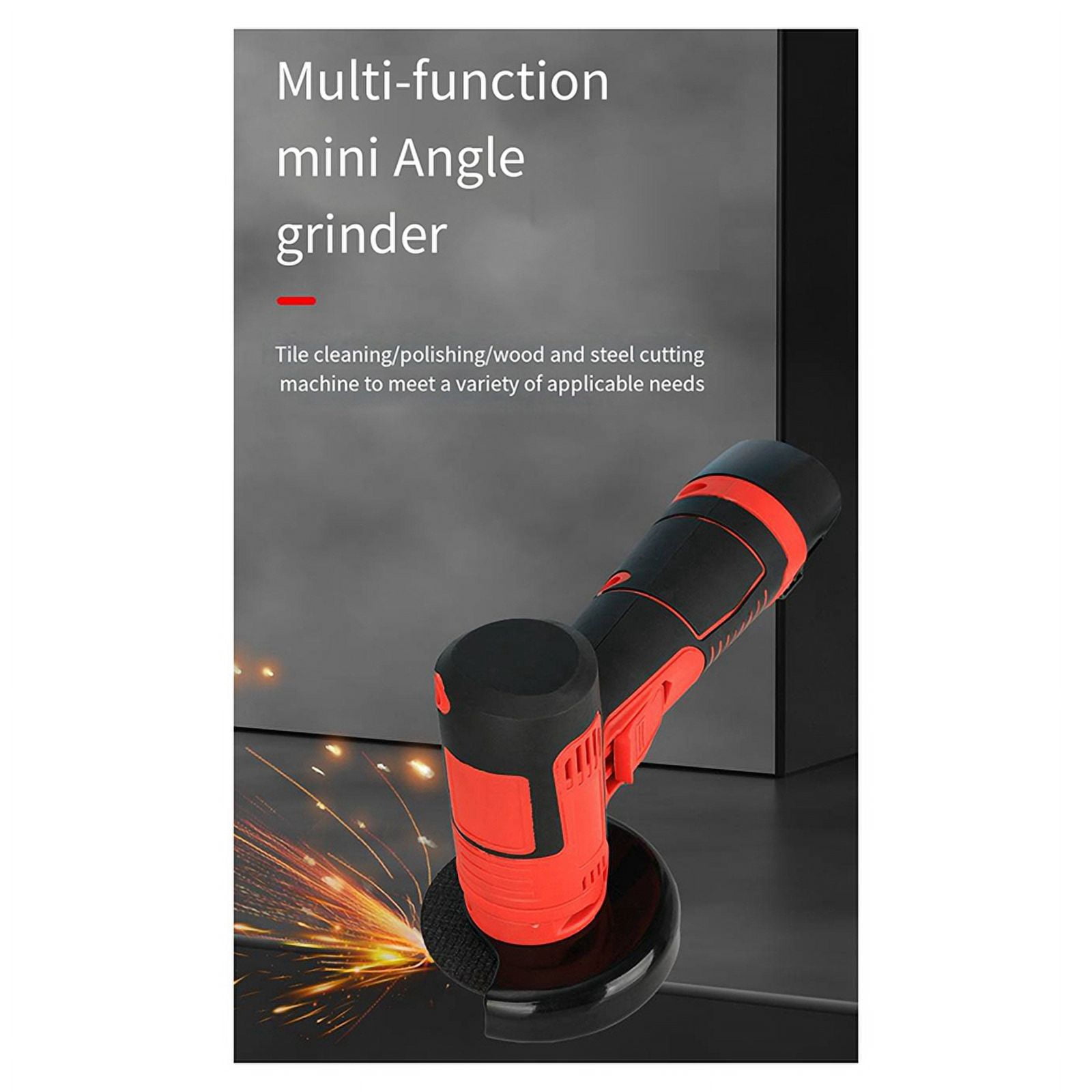 Cordless Angle Grinder, 19500 Rpm 12V Mini for Plastic/Pipe/Drywall Cutting & Grinding New