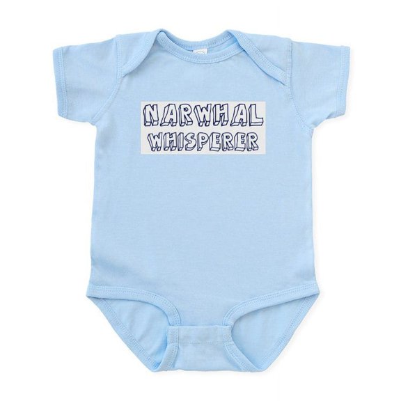 CafePress - Narwhal Whisperer Infant Bodysuit - Baby Light Bodysuit, Size Newborn - 24 Months