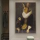 thumbnail image 3 of Earl of the Goat-Póster de Animal creativo en HD, impresiones en lienzo, pintura artística de pared, imagen nórdica Retro Para sala de estar, decoración del hogar, regalo, 3 of 4