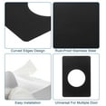 thumbnail image 4 of Uxcell 4 Pcs 130x90mm Plaque de Renforcement de Bouton de Porte en Acier Inoxydable, Noir, 4 of 6