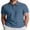 Grayish Blue, variant on COOFANDY Men' Short Sleeve Polo Shirt 3 Button T Shirts Casual Golf Shirt Cotton Summer Top